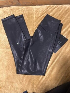 lululemon athletica Shiny Black High-Rise Leggings